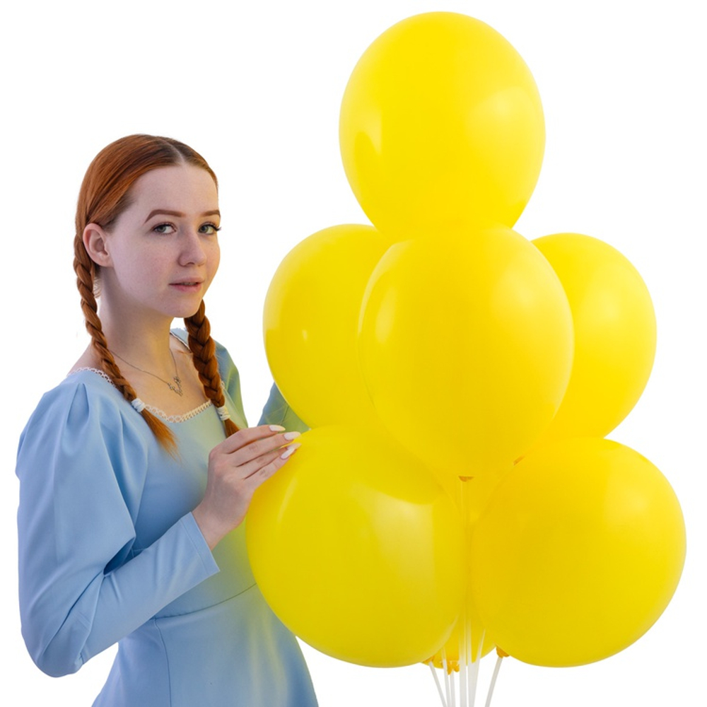 Желтый воздушный шар, 36 см