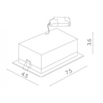 Встраиваемый светильник Arte Lamp Grill A3153PL-2BK