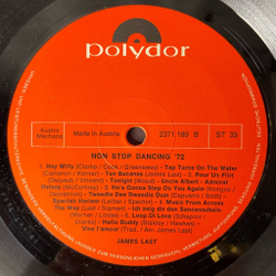 Винтажная виниловая пластинка LP James Last Джеймс Ласт Non Stop Dancing 1972 (Germany 1971)