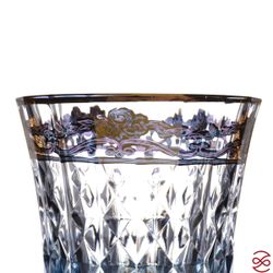 Набор стаканов для виски голуб.золото TIMON Lady Diamond 270 мл