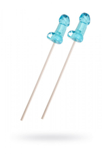 Леденец Sosuчki Пенис Blue Curacao мини голубой 2 шт