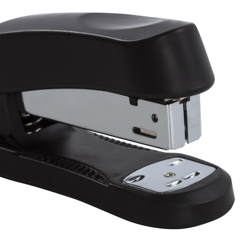 Степлер №24/6, 26/6 BRAUBERG «Standard+», до 30 листов, черный, 228608