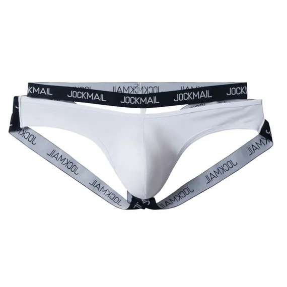 Мужские трусы джоки белые JOCKMAIL JM4068-1