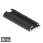 СТАНДАРТ Направляющая распашных дверей (5,40 м) черный матовый (RAL) (AS0044) Aristo (Под Заказ)