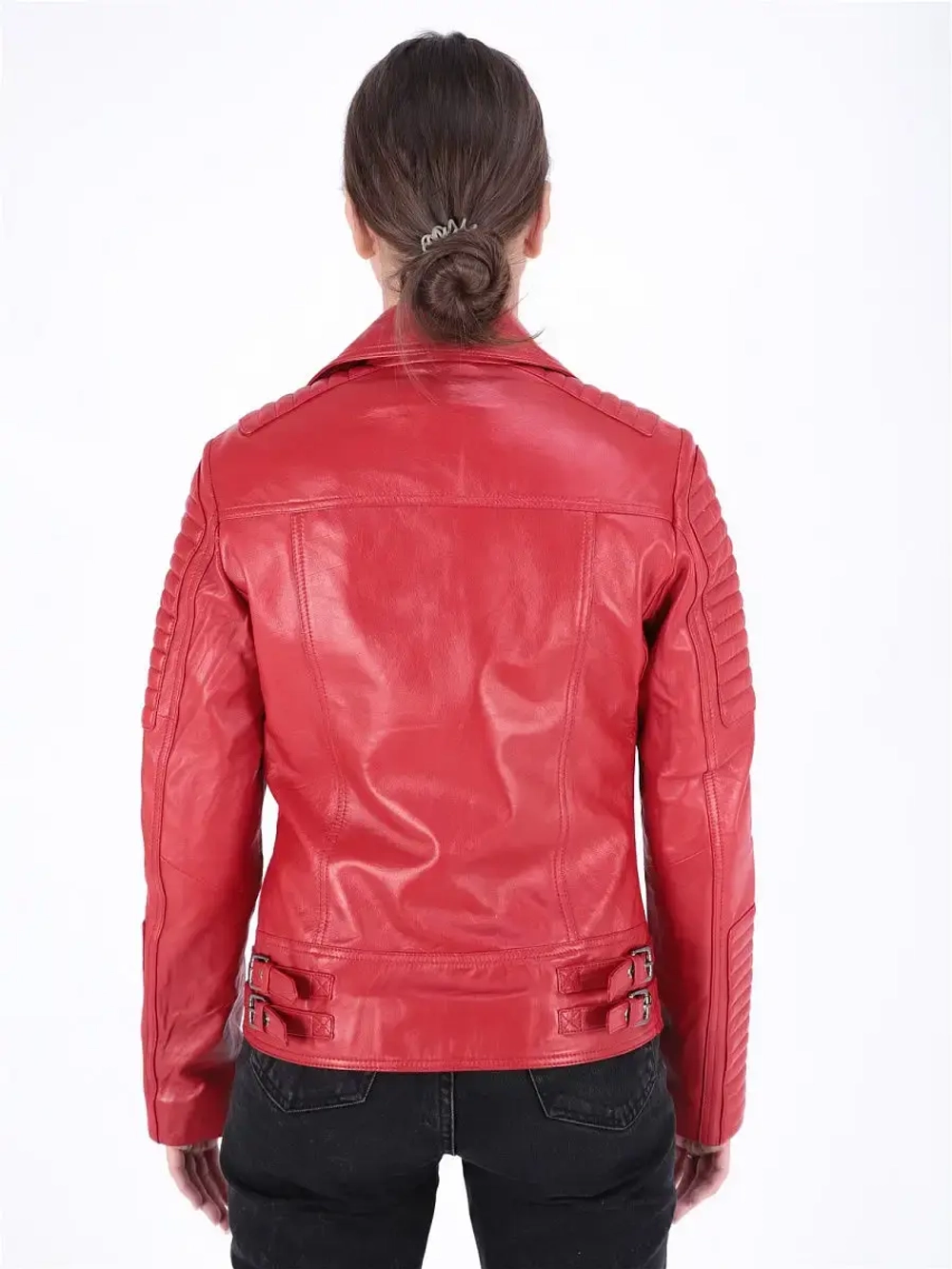 Косуха женская натуральная кожаная