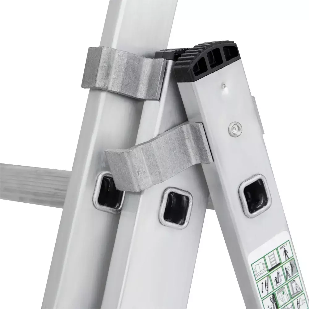 ЛЕСТНИЦА АЛЮМИНИЕВАЯ ТРЕХСЕКЦИОННАЯ NV1230 3X8