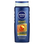 Nivea, Для мужчин, гель для душа 3 в 1, цитрусовый аромат и кофеин, 500 мл (16,9 жидк. унц.)