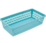 Корзина для хранения «Велетта», цвет бирюзовый, 21*11*5см