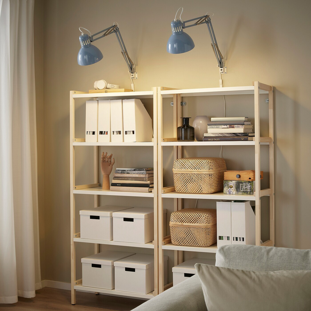 IKEA TERTIAL  (ИКЕА ТЕРТИАЛ)  -  Настольная лампа, светло-голубая