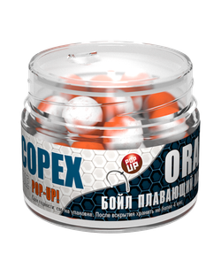 Бойлы насад. плав. двух цв. Sonik Baits SCOPEX-ORANGE Fluo Pop-ups 14мм 90мл