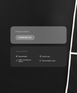 Oysho Топ Comfortlux, черный