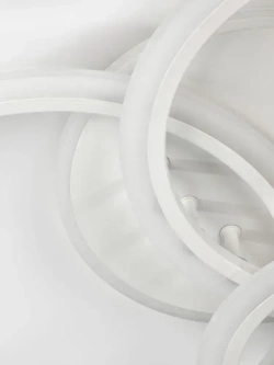 Люстра потолочная светодиодная с пультом ДУ Rivoli белая LED 100 Вт 3000 - 6000 К, светильник на кухню, в детскую, в спальню