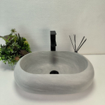 Раковина из андезита Oval Donut Blue Kecil EA-63169 55*38*15