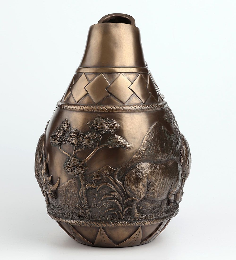 Veronese WS-1395 Ваза «Сафари - носороги»