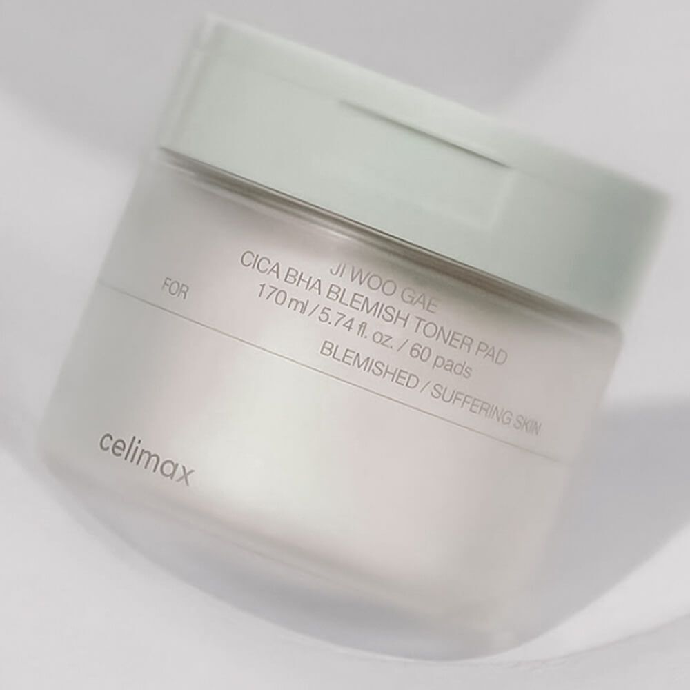 Пилинг-пэды от воспалений для проблемной кожи Celimax Ji Woo Gae Cica BHA Blemish Toner Pad
