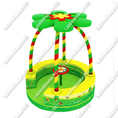 Электрическая карусель детская 4KIDS "Волшебный цветок"