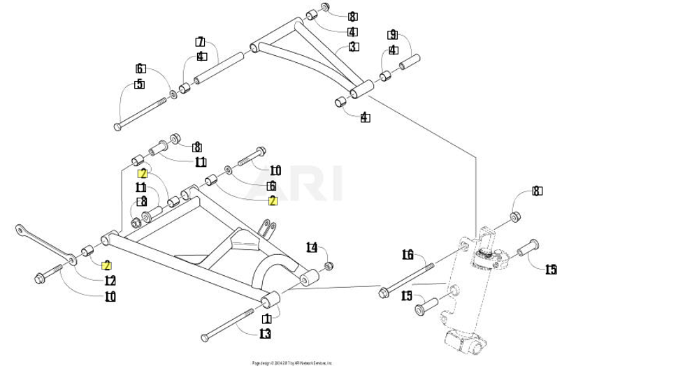 Втулка переднего рычага Arctic Cat 1603-895