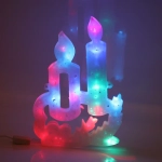 Фигура светодиодная 30 см,»Свечи» мультицвет