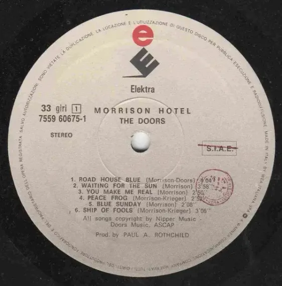 The Doors - Morrison Hotel