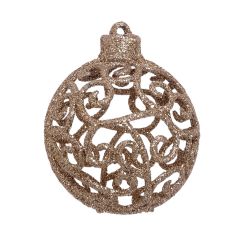 GAEM Набор из 6шт Украшение новогоднее "Шар", D 6 см, L17,5 W6 H12 см