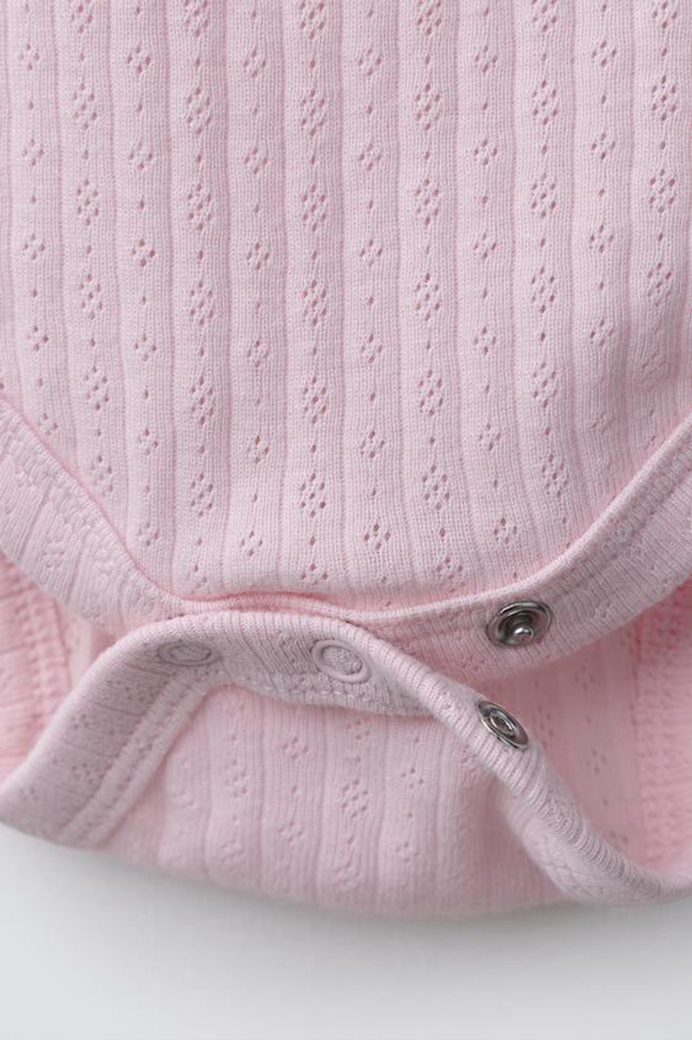 ZARA НАБОР ИЗ 3 БОДИ НА БРЕТЕЛЯХ POINTELLE, РОЗОВЫЙ