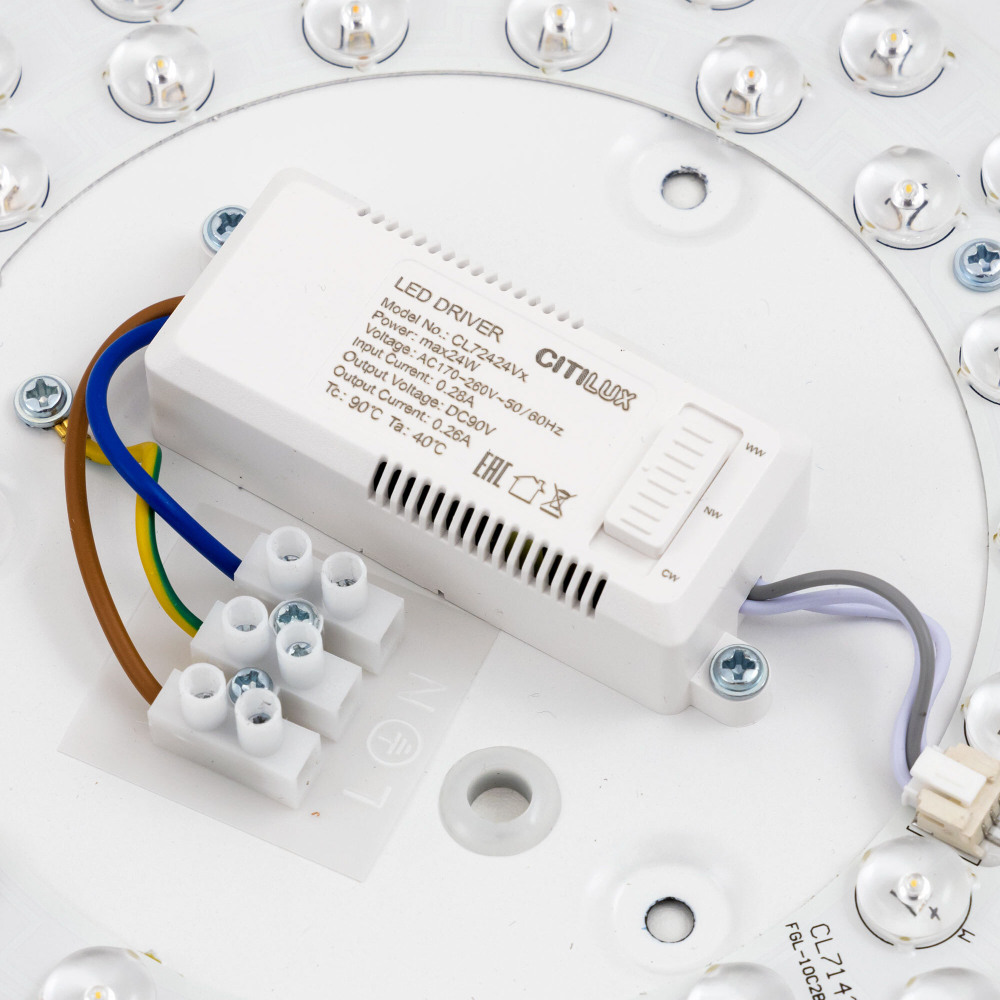 Citilux Купер CL72424V1 LED Светильник потолочный Чёрный