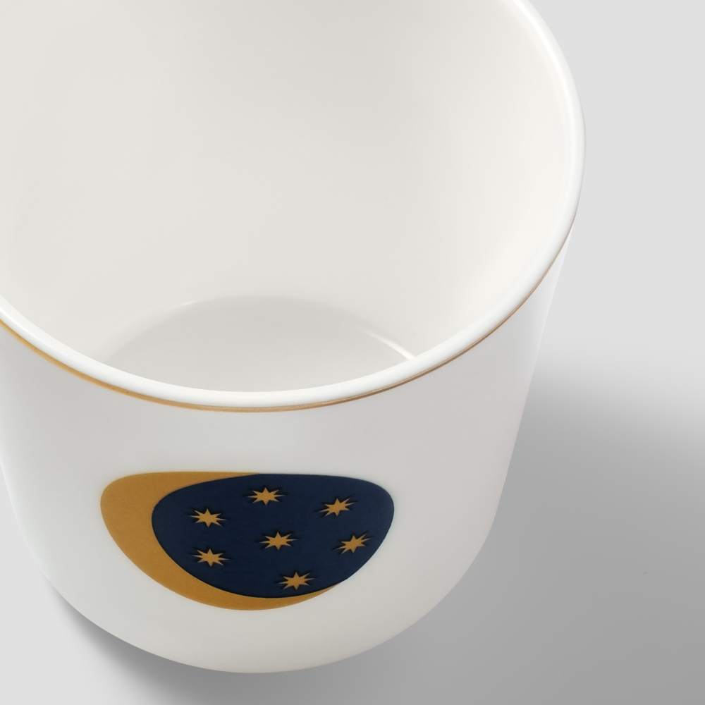 Набор из 2 кофейных стаканов Farforite «Жар-птица» 220 мл в подарочной коробке