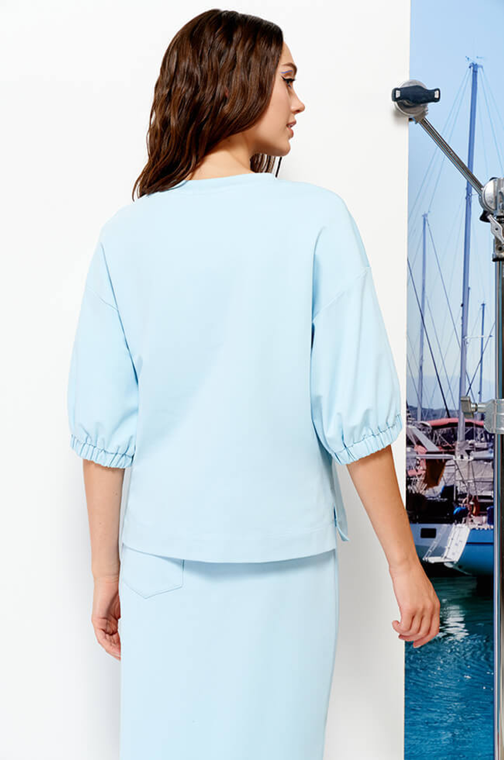 22619 Джемпер женский (голубой)