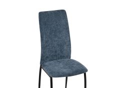 Стул на металлокаркасе Tod black / blue