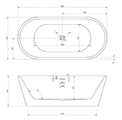 Акриловая ванна ABBER AB9203-1.6