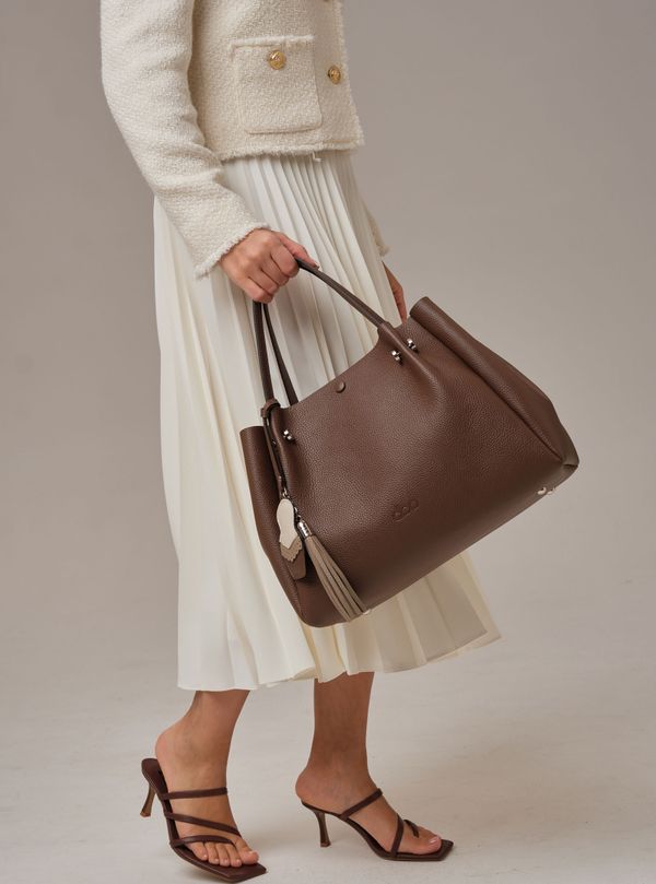 Кожаная сумка Vasilisa DBR 31210 коричневый какао