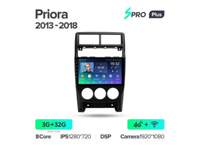 Магнитола Teyes SPRO Plus 3-32 LADA Priora I 1 2013-2018 9.0"