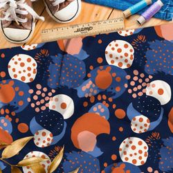 Ткань премиум шифон космический конфетти