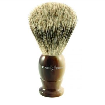 Помазок для бритья Edwin Jagger, барсучий ворс, темно-коричневый, 9EJ872