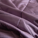 Велюровое покрывало в клетку с наволочками OVL042