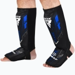 Шингарды RDX IMMAF Approved Neoprene Shin Instep синие