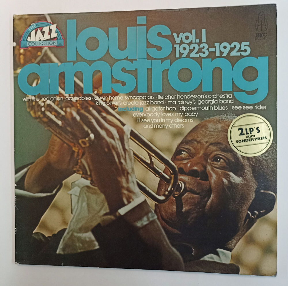 Винтажная виниловая пластинка Louis Armstrong The Jazz Collection Vol.1 1923 1925 (Germany 1986)