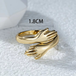 Двуручное обнимающее кольцо из нержавеющей стали