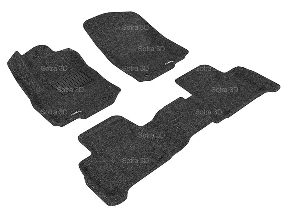 Коврики салона Sotra 3D Lux для Mercedes-Benz (X166) 2012- черные. Артикул ST 74-00050