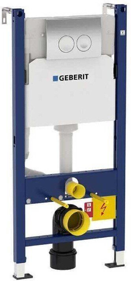 Инсталляция Geberit Delta Платтенбау с клавишей Delta21 цвет хром