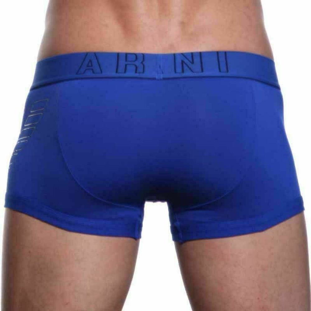 Мужские трусы хипсы синие Emporio Armani Eagle Blue Boxer