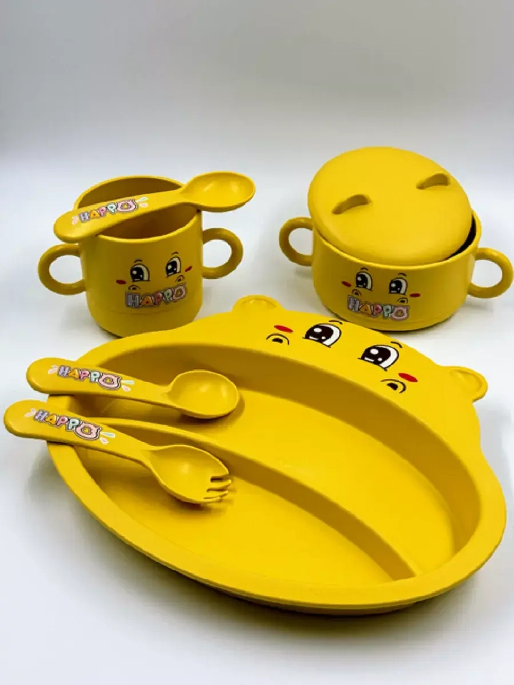 Набор для кормления бамбуковый детский от 6 месяцев новинка.