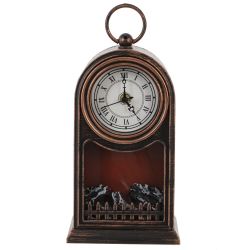 GAEM Часы настольные декоративные, L14,5 W11,5 H30 см, (USB, 2xLR14 не прилаг.)