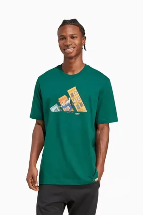 Футболка adidas DDL Skate - зеленый