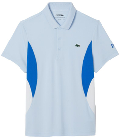 Мужское теннисное поло Lacoste Tennis x Novak Djokovic Ultra-Dry Polo - Бирюзовый