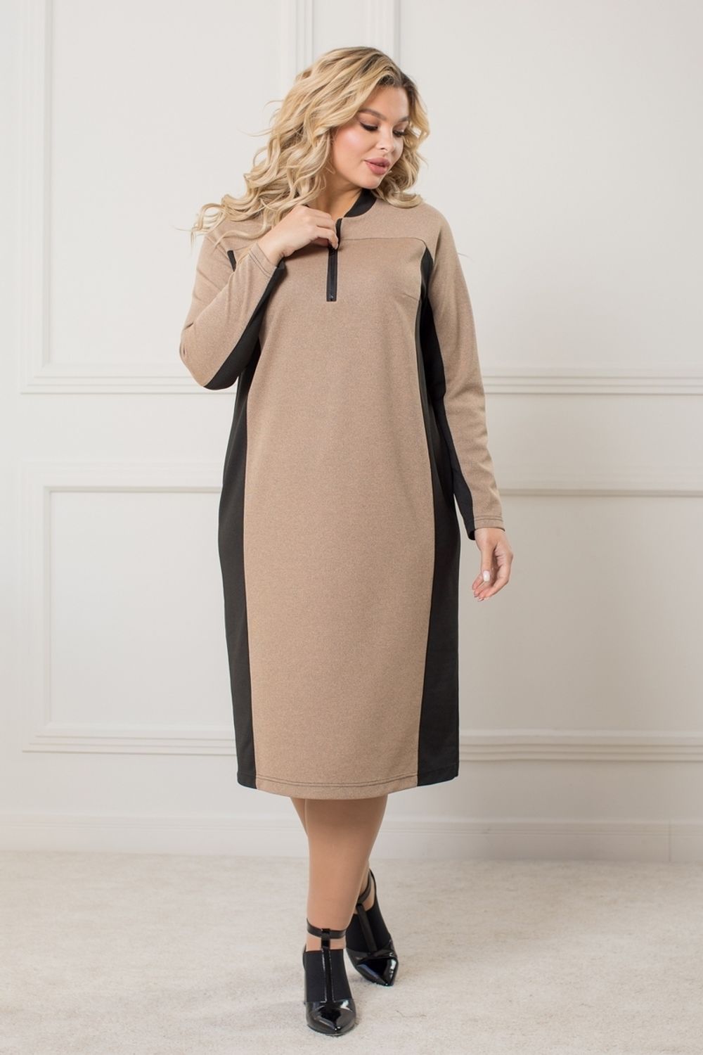 Платье 1291 песочный Novita (Акция)