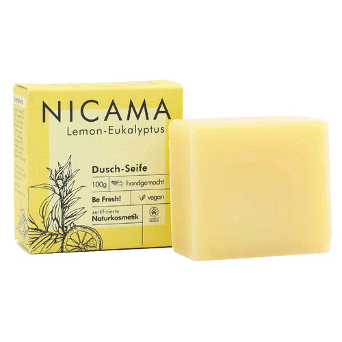 Мыло для душа NICAMA лимон-эвкалипт, 100 гр