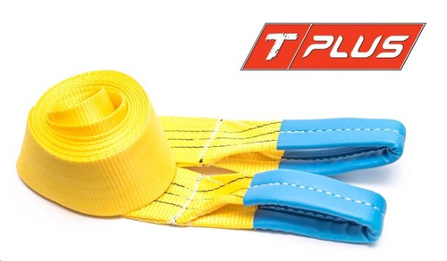 Трос буксир. (8 т) лента петли /4,5 м//экстрим класс/ (TPlus)