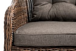 "Равенна" диван двухместный плетенный из ротанга, цвет коричневый