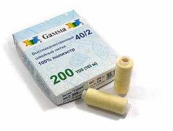 НИТКИ швейные полиэстер ГАММА №133 светлый желтые 183 м (442315902)